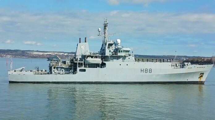 HMS Enterprise. Photo from open sources