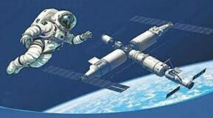 pakistan space mision illustrtion