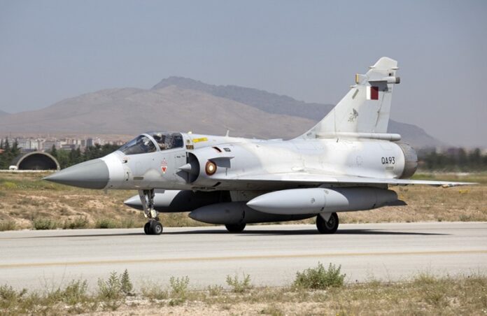 A Mirage 2000-5 fighter of the Qatari Air Force A Mirage 2000-5 fighter of the Qatari Air Force