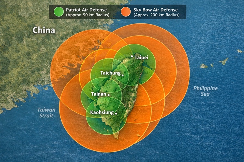 China-Taiwan conflict simulation infographic. War simulation infographic (first 48 hours)