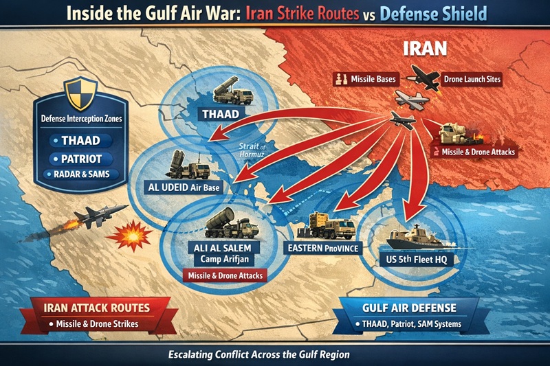 gulf air war map