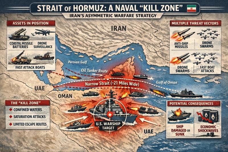 Strait of Hormuz Trap: How Iran’s Asymmetric Strategy Could Neutralize U.S. Naval Power