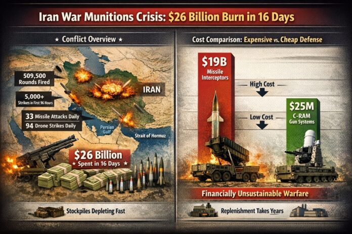 Iran war munitions cost breakdown