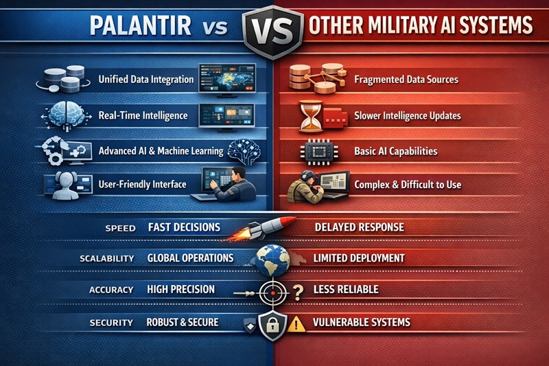 Palantir vs other military AI systems