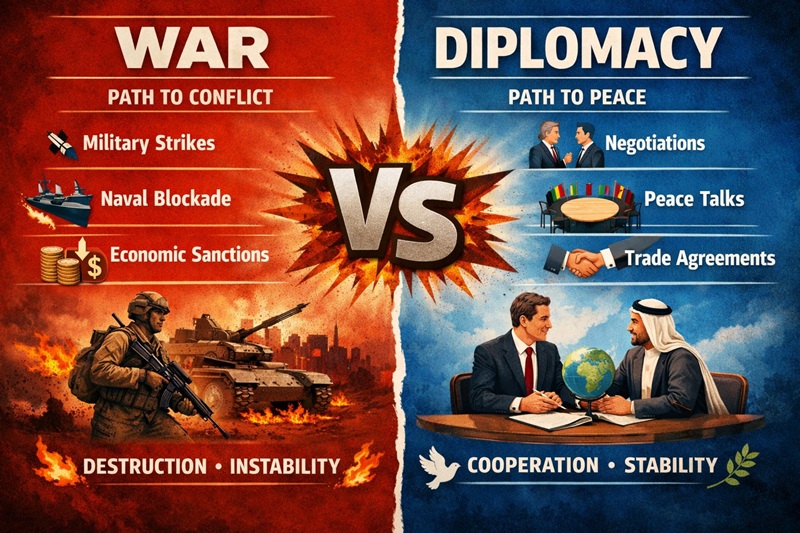 War or diplomacy: paths to peace