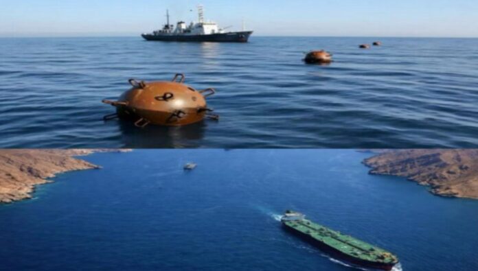 sea mines, Strait of Hormuz sea mines, Strait of Hormuz