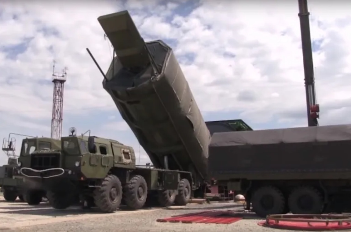 A handout still image from video footage made available in July 2018 by the Russian Defence Ministry shows the Avangard hypersonic strategic missile system equipped with a gliding hypersonic maneuvering warhead.