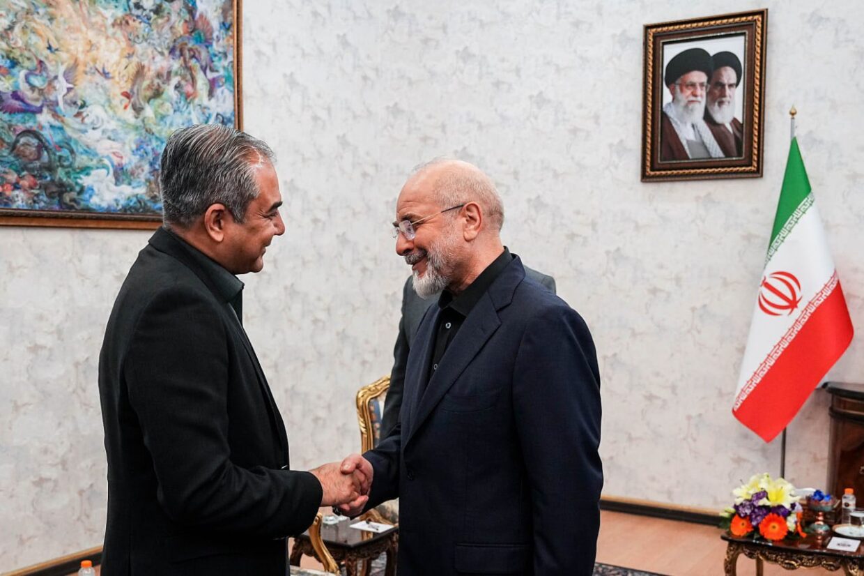 Iran's Parliament Speaker Qalibaf held talks with Pakistan's Interior Minister.