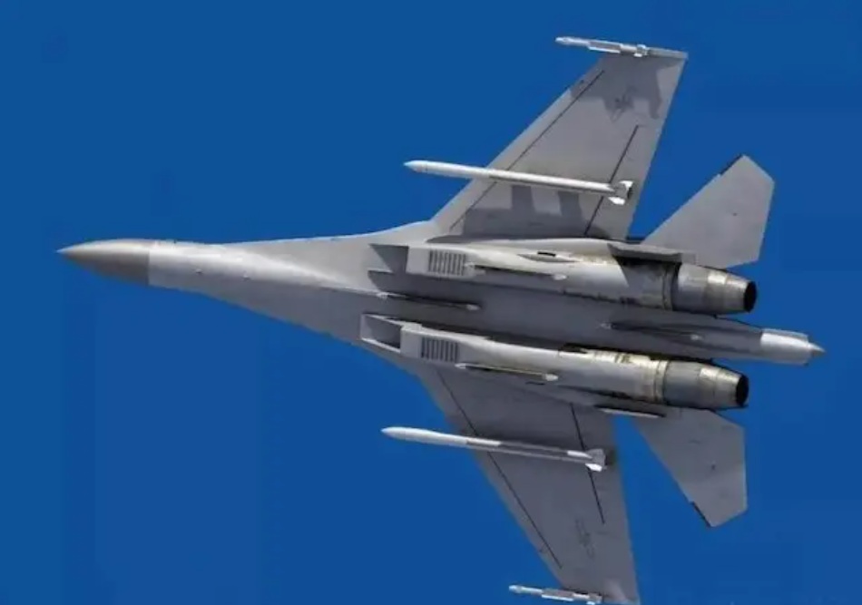 PLAAF fighter aircraft was seen carrying two PL-17 beyond-visual-range (BVR) air-to-air missiles.