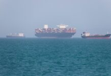 Gulf Nations Warn Iran Against ‘Control’ of Hormuz Waterway Vessels in the Strait of Hormuz near Bandar Abbas, Iran