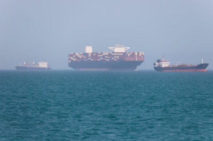 Vessels in the Strait of Hormuz near Bandar Abbas, Iran Vessels in the Strait of Hormuz near Bandar Abbas, Iran