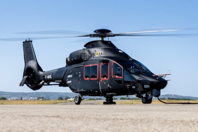 H160M Guépard military helicopter, France.