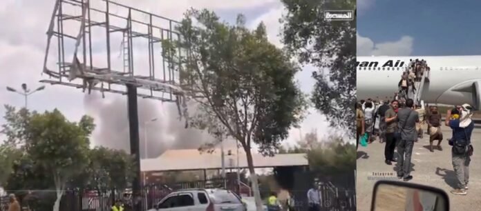 Saudi-led coalition carried out airstrikes on Sanaa Airport