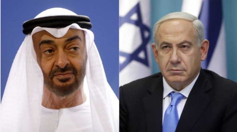 Sheikh Mohammed bin Zayed Al Nahyan and Benjamin Netanyahu