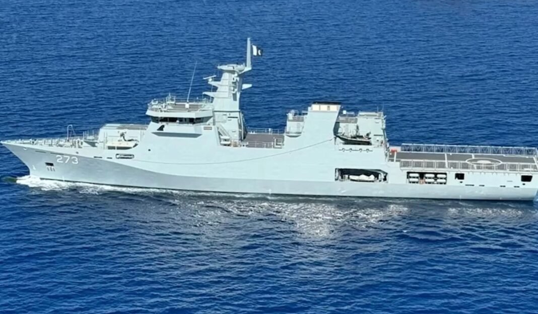 INS Kolkata, an Indian Navy Kolkata-class guided-missile destroyer, was reportedly conducting a surveillance mission in the North Arabian Sea when it encountered Pakistan Navy's PNS Hunain during the Sea Spark 2026 exercise on September 15.