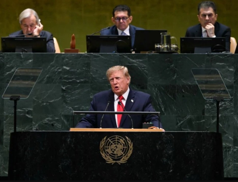 U.S. President Donald Trump addresses the UN General Assembly as diplomatic efforts intensify to end the nearly seven-month U.S.-Iran war.