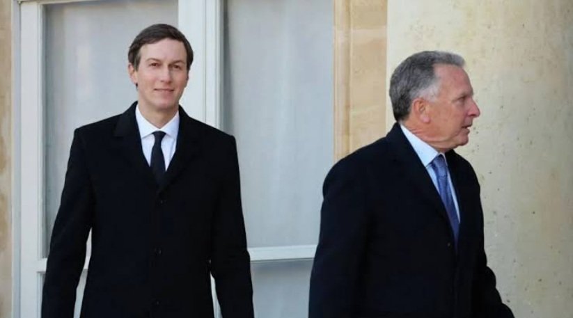 Steve Witkoff and Jared Kushner during diplomatic efforts aimed at restarting Russia-Ukraine peace negotiations.