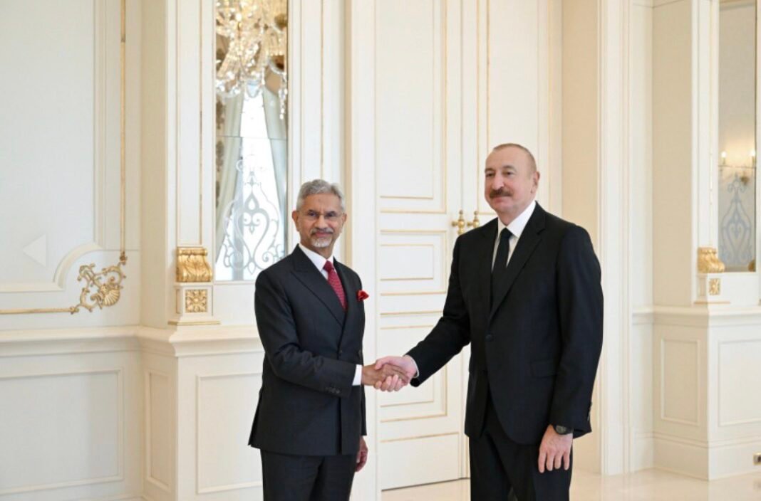Indian Foreign Minister Jaishankar called on Azerbaijani President Aliyev in Baku. Azerbaijan balances its defence and diplomatic relationships with Pakistan, Türkiye, Israel and India.